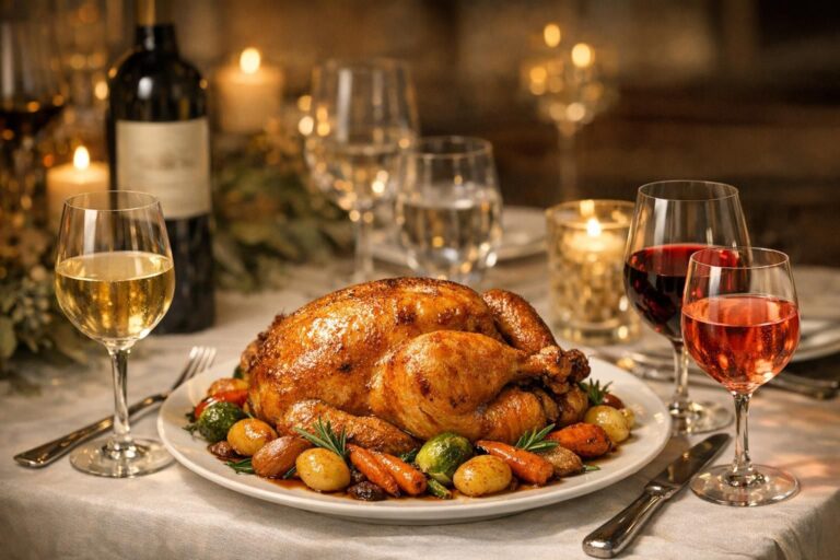 Découvrez nos conseils d'experts pour choisir le vin parfait à accompagner avec un chapon et sublimer vos repas festifs.