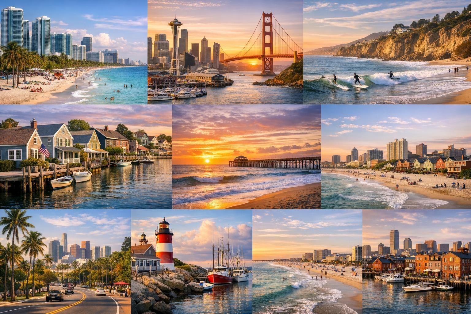 Découvrez le top 10 des villes côtières incontournables aux USA en 2026, des destinations idéales pour profiter du bord de mer, de la culture locale et des paysages à couper le souffle.